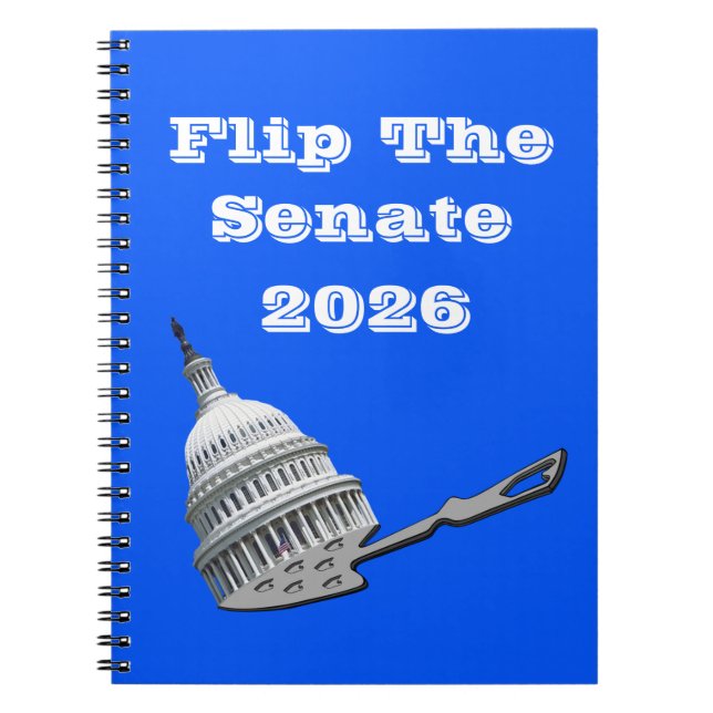 Carnet Flip The Senate Vote Blue 2026 (Devant)