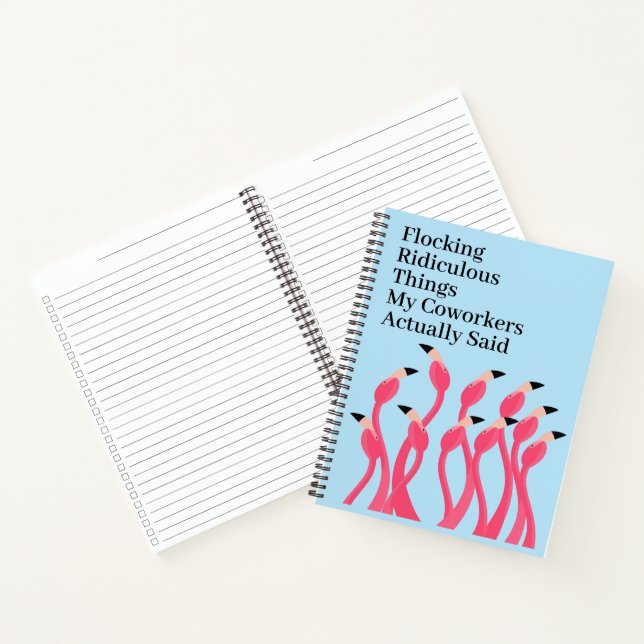 Carnet Flocking Ridiculous Real Coworker Quotes (Intérieur)