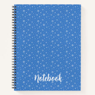 Carnet Flocons de Neige Dessinés à la Main Hivernage Fant
