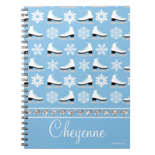 Carnet Flocons de neige et figure personnalisés motif de