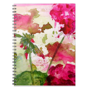 carnet floral aquarelle