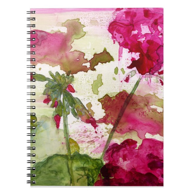carnet floral aquarelle (Devant)