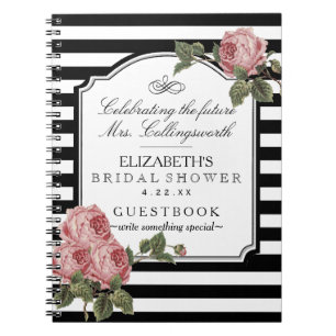 Carnet Floral avec le Guestbook Girly de Fête de la