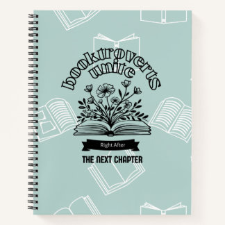 Carnet Floral "Booktroverts Unite"