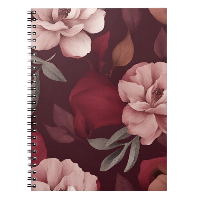 Carnet floral Crimson (Devant)