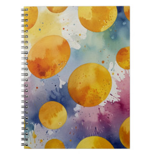 Carnet floral d'aquarelle dynamique
