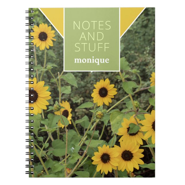 Carnet floral de Susan Jaune aux yeux noirs (Devant)
