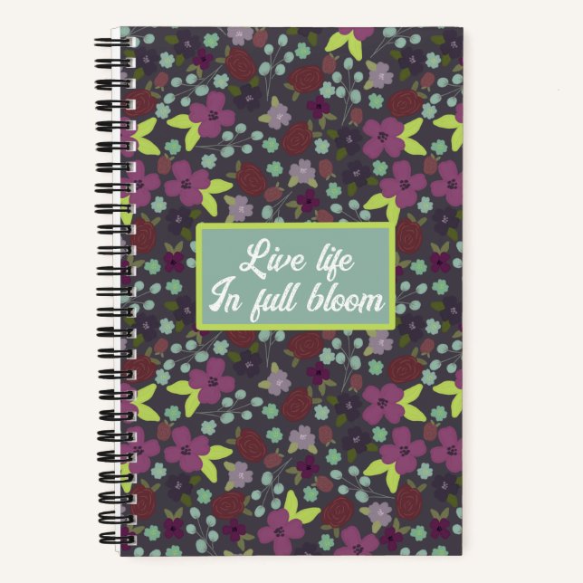 Carnet floral en pleine floraison (Recto)
