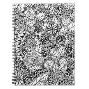 Carnet Floral ethnique inspiré