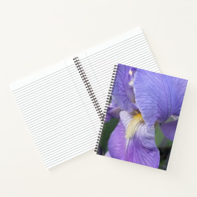 Carnet Floral Fleur d'Iris Pourpre (Intérieur)