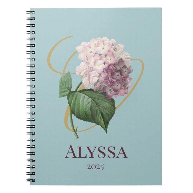 Carnet Floral Hydrangea (Devant)