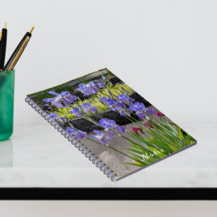 Carnet Floral Irises à poils violets