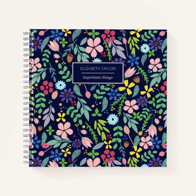 Carnet Floral moderne (Devant)