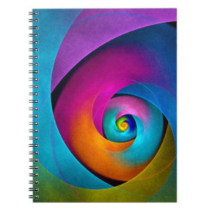 Carnet Floral moderne Art Abstrait rose Bleu Motif #17