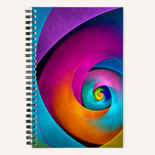 Carnet Floral moderne Art Abstrait rose Bleu Motif #17