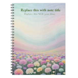 Carnet floral Pastel