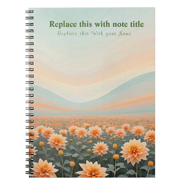 Carnet floral Pastel (Devant)