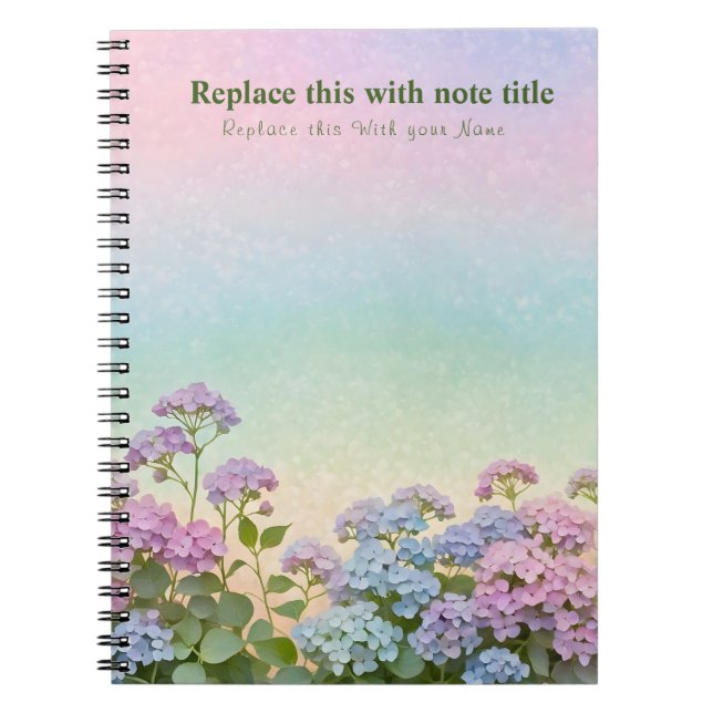 Carnet floral Pastel (Devant)