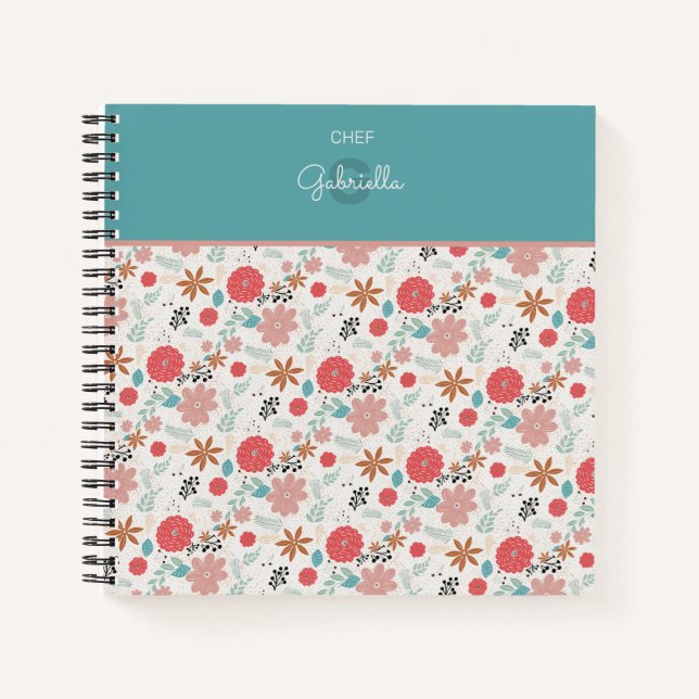 Carnet Floral peint (Devant)