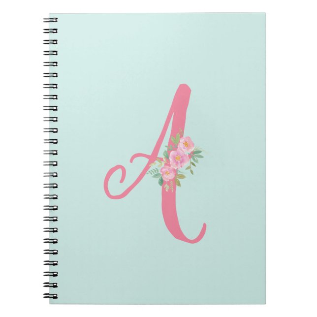 Carnet floral personnalisé (Devant)