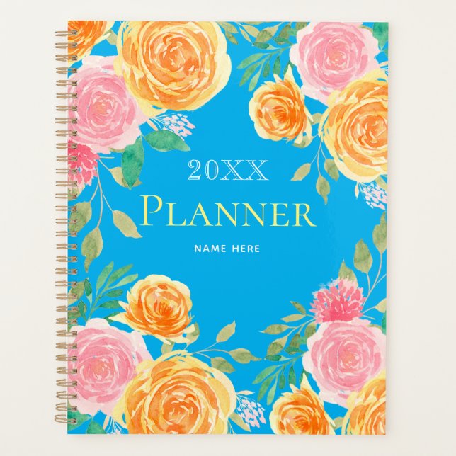 Carnet Floral Planner (Devant)