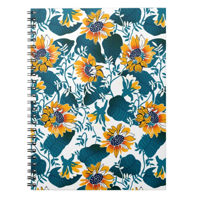 Carnet Floral sans couture motif, arrière - plan Art nouv (Devant)