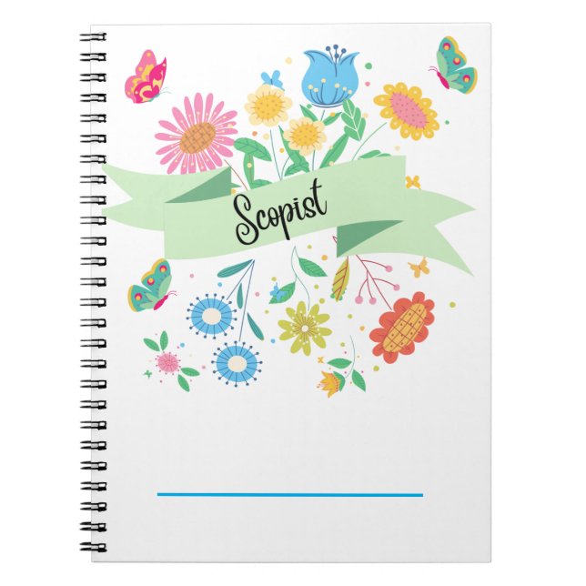Carnet floral Scopist Spring (Devant)