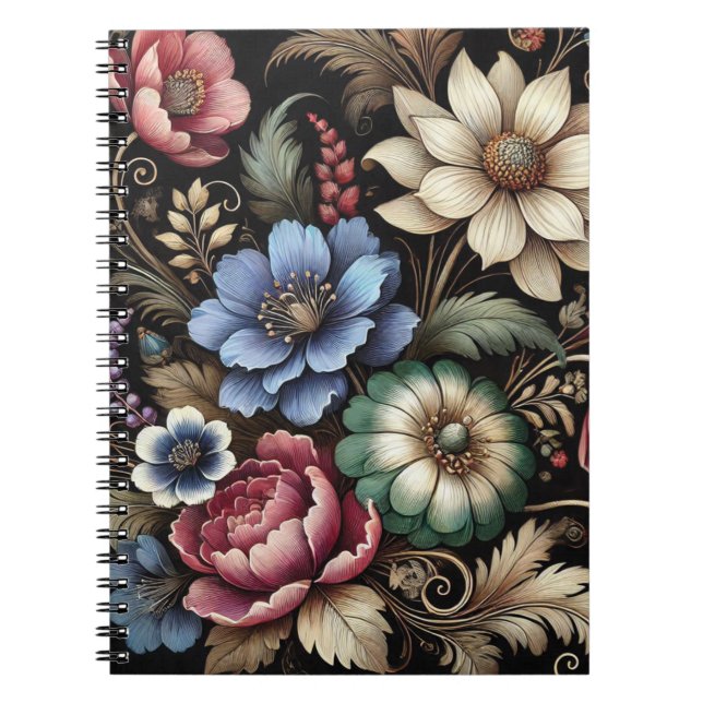 Carnet Floral vintage (Devant)