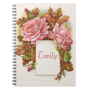 Carnet floral vintage