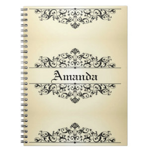 Carnet Floral vintage personnalisé
