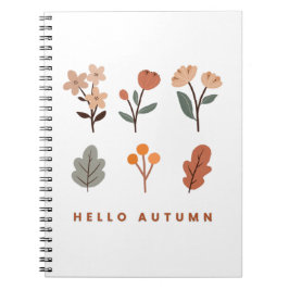 Carnet Flore minimaliste d'automne