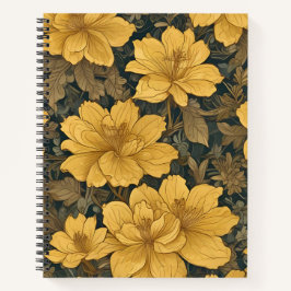 Carnet Flores de Oro