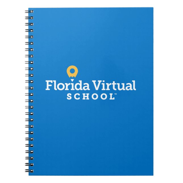 Carnet Florida Virtual School, Turquoise Spiral (Devant)