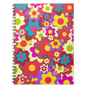 Carnet Flower Power 60s hippy