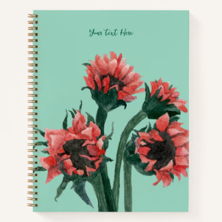 Carnet Flowers in a Vase Watercolor