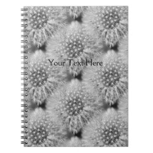 Carnet Fluffy Dandelion Flower Nature Motif