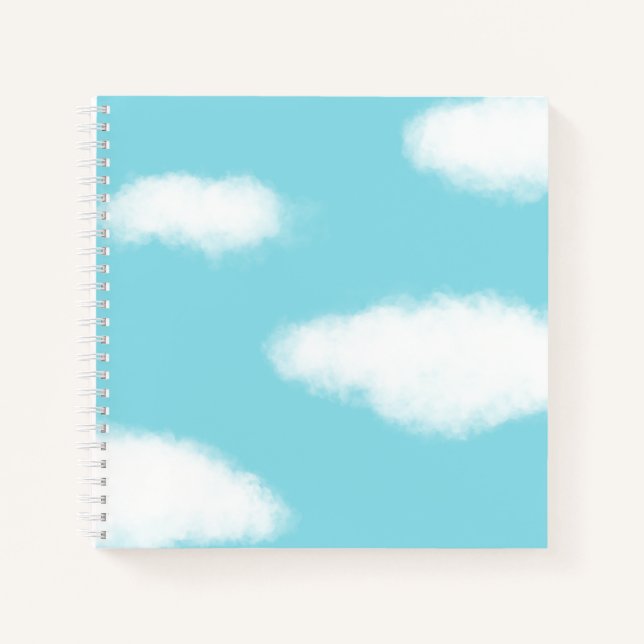 Carnet Fluffy Nuages Blue Sky (Devant)