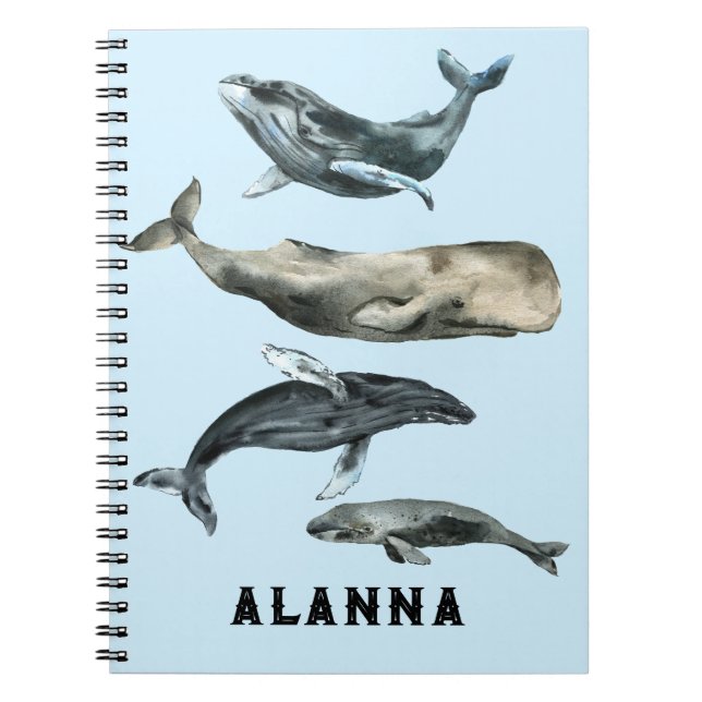 Carnet Flurage de baleines (Devant)