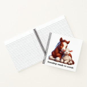 Carnet Foal & Lamb Best Friends Partagez un moment de con