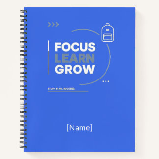 Carnet Focus Learn Grow / Motivación y Éxito Escolar
