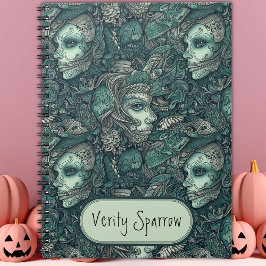 Carnet Foncé victorien gothique Zombie Sirène personnalis