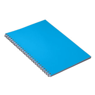 Carnet Fond Bleu Cyan Uni