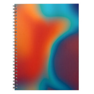 Carnet Fond flou abstrait avec lumière bleue colorée 