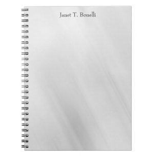Carnet Fond gris élégant simple discret professionnel