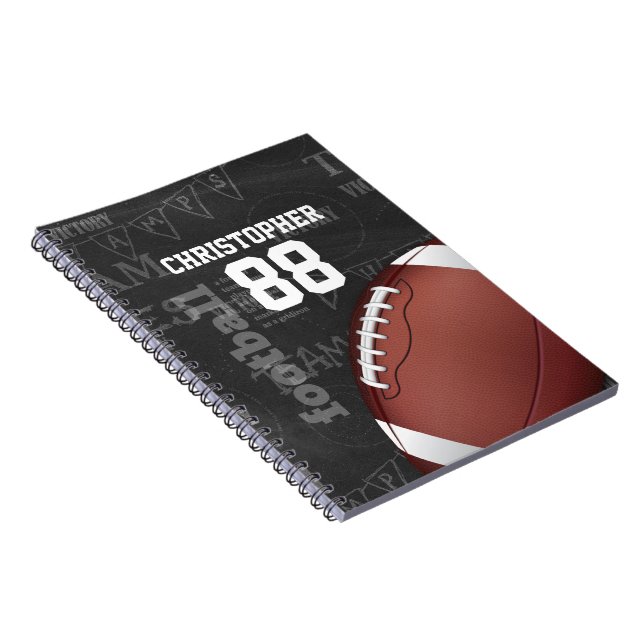 Carnet Football américain Personalized Chalkboard (Côté Droit)