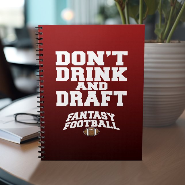 Carnet Football d'Imaginaire - Ne buvez pas et ne bavarde (Personalized notebook with Funny Fantasy Football Design)