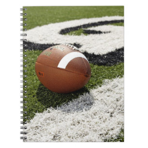 Carnet Football en ligne de but sur le terrain de footbal