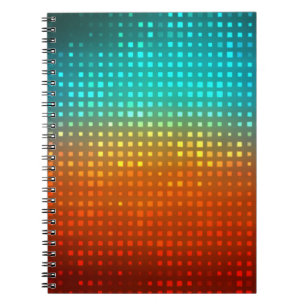 Carnet Football multicolore abstrait, lumières artistique