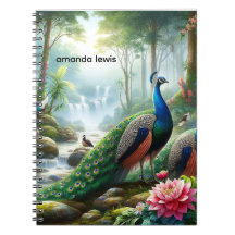 Forêt de pluie magnifique avec Peacock Personnalis