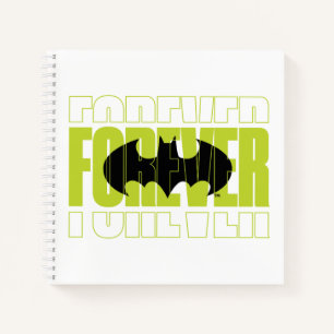 Carnet Forever Batman Typography Symbol Graphic